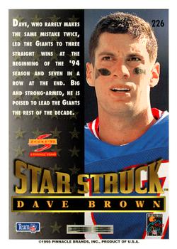1995 Score #226 Dave Brown Back
