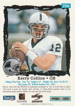 1995 Score #256 Kerry Collins Back