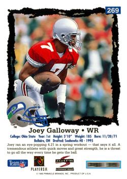1995 Score #269 Joey Galloway Back