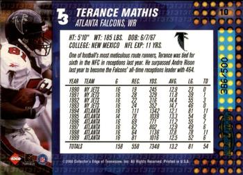 2000 Collector's Edge T3 - HoloPlatinum #10 Terance Mathis Back
