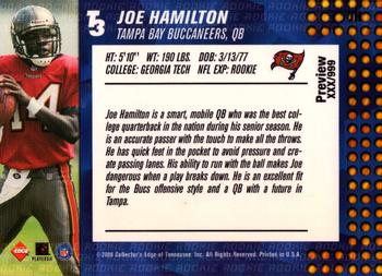 2000 Collector's Edge T3 - Previews #JH Joe Hamilton Back