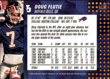 2000 Collector's Edge T3 - Retail #15 Doug Flutie Back