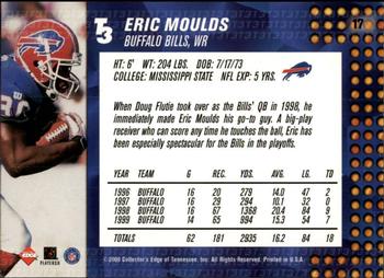 2000 Collector's Edge T3 - Retail #17 Eric Moulds Back