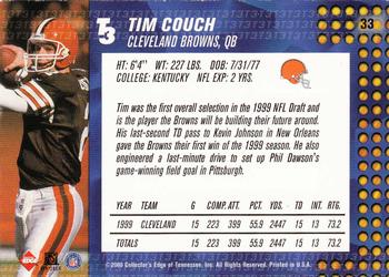 2000 Collector's Edge T3 - Retail #33 Tim Couch Back