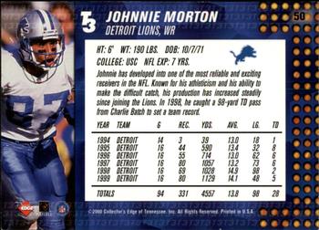 2000 Collector's Edge T3 - Retail #50 Johnnie Morton Back