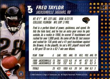 2000 Collector's Edge T3 - Retail #64 Fred Taylor Back