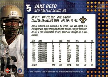 2000 Collector's Edge T3 - Retail #86 Jake Reed Back