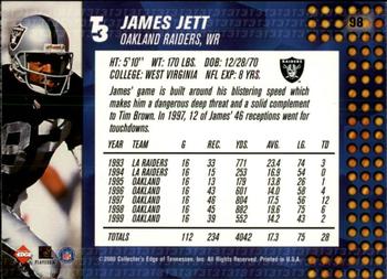 2000 Collector's Edge T3 - Retail #98 James Jett Back