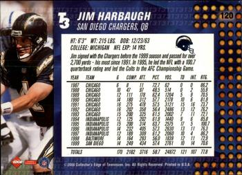 2000 Collector's Edge T3 - Retail #120 Jim Harbaugh Back