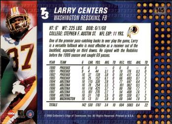 2000 Collector's Edge T3 - Retail #145 Larry Centers Back