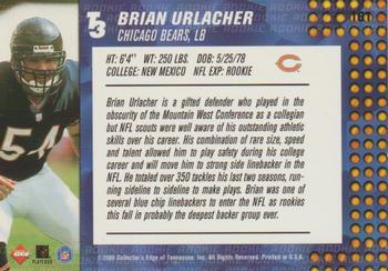 2000 Collector's Edge T3 - Retail #161 Brian Urlacher Back