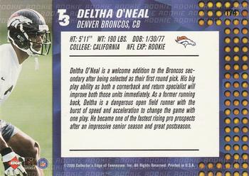 2000 Collector's Edge T3 - Retail #174 Deltha O'Neal Back