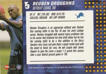 2000 Collector's Edge T3 - Retail #175 Reuben Droughns Back