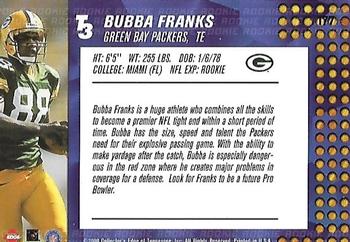 2000 Collector's Edge T3 - Retail #177 Bubba Franks Back