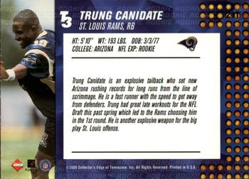 2000 Collector's Edge T3 - Retail #211 Trung Canidate Back
