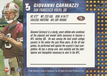 2000 Collector's Edge T3 - Retail #214 Giovanni Carmazzi Back