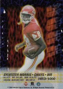 2000 Collector's Edge T3 - Rookie Excalibur #RE10 Sylvester Morris Back