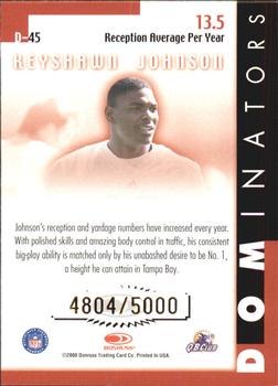2000 Donruss - Dominators #D-45 Keyshawn Johnson Back