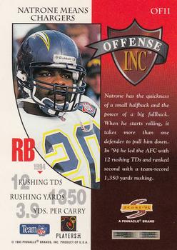 1995 Score - Offense Inc #OF11 Natrone Means Back
