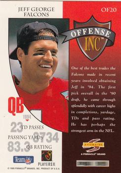 1995 Score - Offense Inc #OF20 Jeff George Back