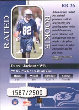 2000 Donruss - Rated Rookies #RR-26 Darrell Jackson Back
