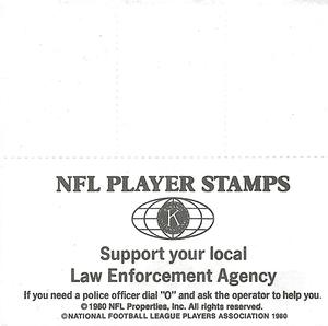 1980 Denver Broncos NFL Player Stamps ##NNO Bernard Jackson / Haven Moses Back