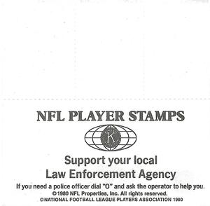 1980 Denver Broncos NFL Player Stamps ##NNO Tom Jackson / Riley Odoms Back