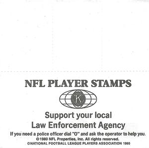 1980 Denver Broncos NFL Player Stamps ##NNO Brison Manor / Steve Foley Back