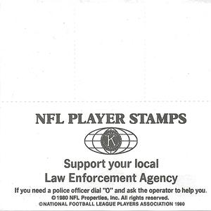 1980 Denver Broncos NFL Player Stamps ##NNO Rick Upchurch / Billy Thompson Back