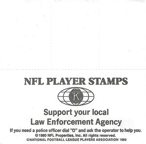 1980 Denver Broncos NFL Player Stamps ##NNO Louis Wright / Joe Rizzo Back