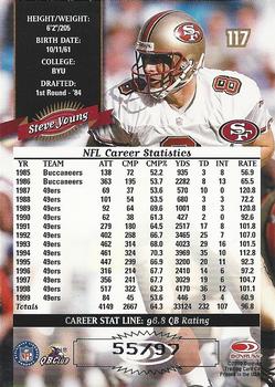 2000 Donruss - Stat Line Career #117 Steve Young Back