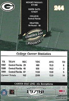 2000 Donruss - Stat Line Career #244 Charles Lee Back