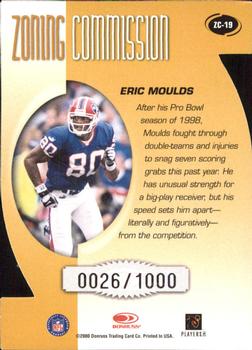 2000 Donruss - Zoning Commission #ZC-19 Eric Moulds Back