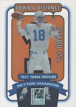 2000 Donruss Elite - Down and Distance #DD-4D1 Peyton Manning Front