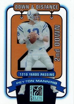 2000 Donruss Elite - Down and Distance #DD-4D2 Peyton Manning Front