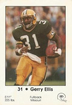 1985 Green Bay Packers Police - Grafton State Bank, Grafton Police Department #23 Gerry Ellis Front