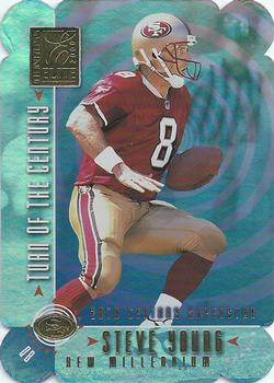 2000 Donruss Elite - Turn of the Century Gold Die Cuts #TC-25 Steve Young Front