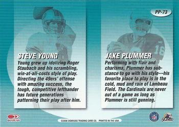 2000 Donruss Preferred - Pen Pals #PP-73 Jake Plummer / Steve Young Back