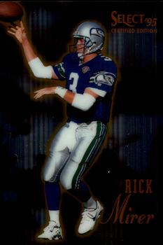 1995 Select Certified #8 Rick Mirer Front