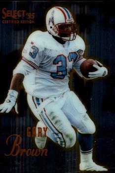 1995 Select Certified #25 Gary Brown Front