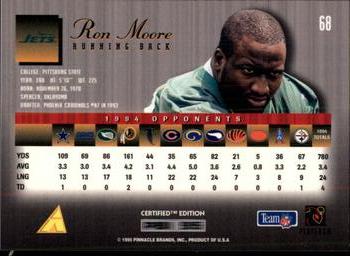 1995 Select Certified #68 Ron Moore Back