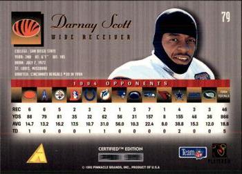 1995 Select Certified #79 Darnay Scott Back