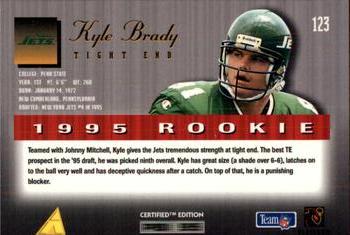 1995 Select Certified #123 Kyle Brady Back
