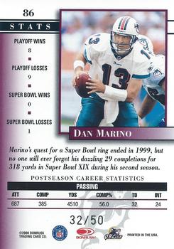 2000 Donruss Preferred - Power #86 Dan Marino Back