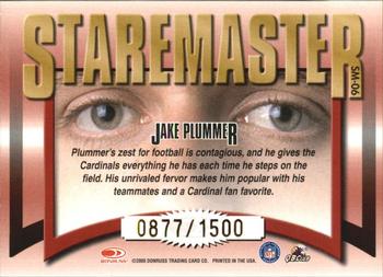 2000 Donruss Preferred - Staremasters #SM-06 Jake Plummer Back
