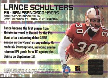 2000 Finest - Finest Moments Pro Bowl Jerseys #LS-FS Lance Schulters Back