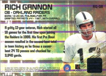 2000 Finest - Finest Moments Pro Bowl Jerseys #RG-QB Rich Gannon Back