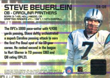 2000 Finest - Finest Moments Pro Bowl Jerseys #SB-QB Steve Beuerlein Back
