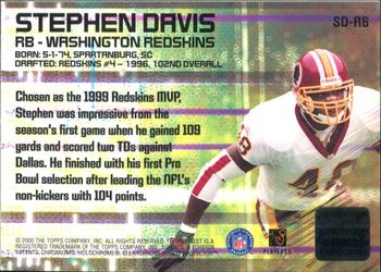 2000 Finest - Finest Moments Pro Bowl Jerseys #SD-RB Stephen Davis Back