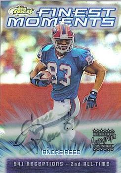 2000 Finest - Finest Moments Refractors Autographs #FM15 Andre Reed Front